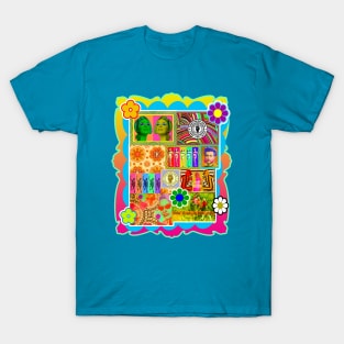 60s psychedelic collage T-Shirt